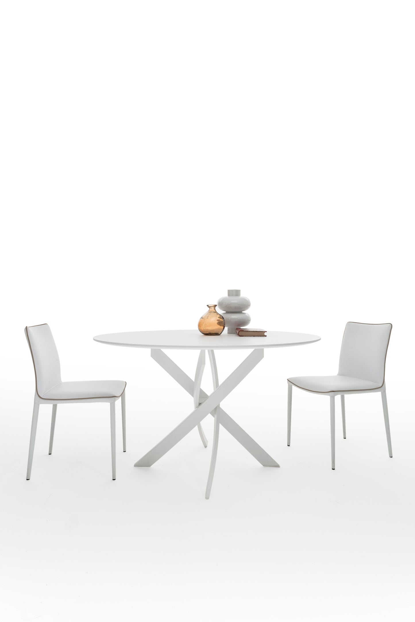 The Barone Round Fixed Dining Table by Bontempi Casa | Luxury Dining Tables | Willow & Albert Home