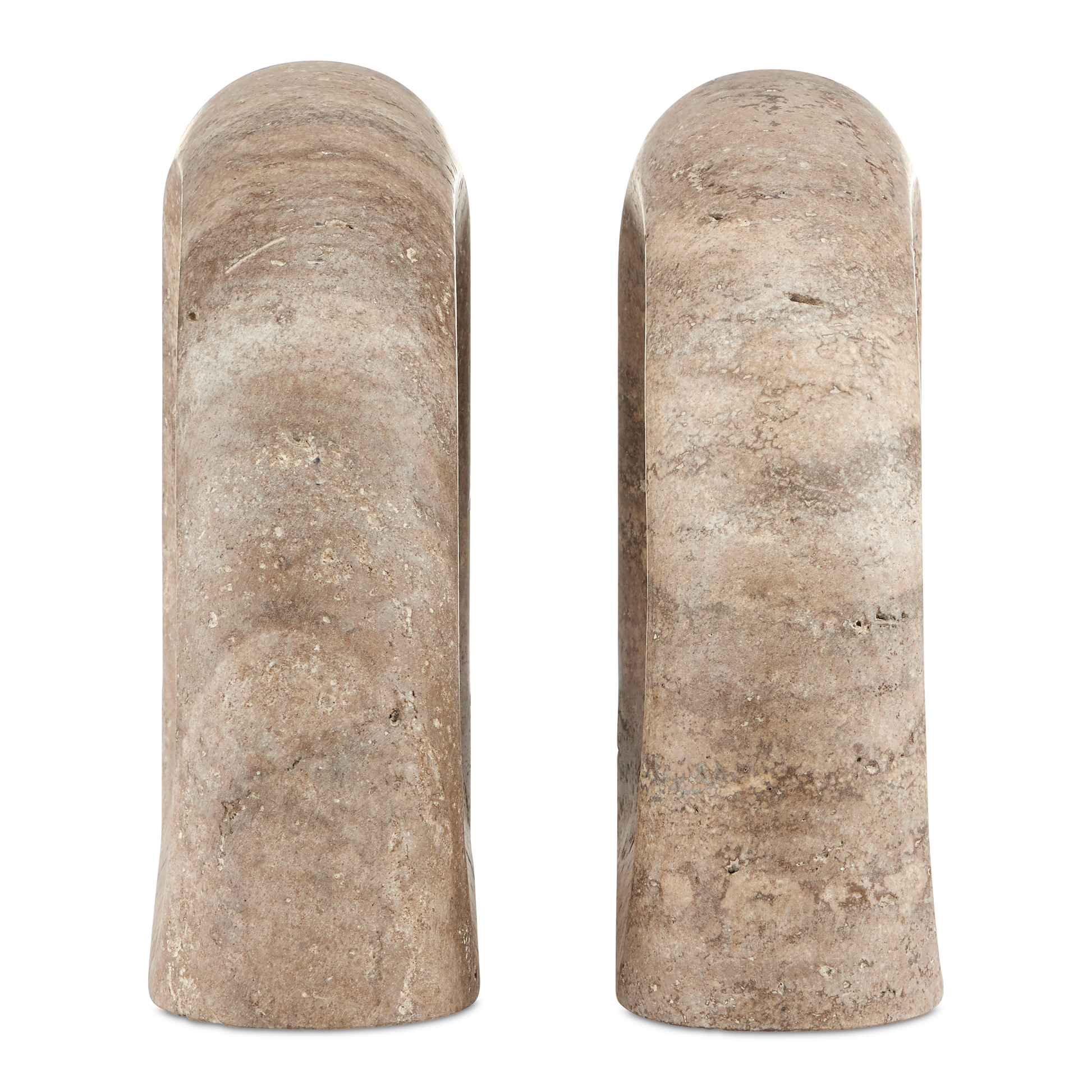 The Russo Travertine Object Set of 2 by Currey & Company | Luxury  | Willow & Albert Home