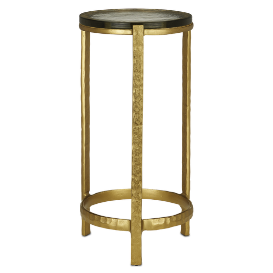 The Acea Gold Drinks Table by Currey & Company | Luxury Accent Tables | Willow & Albert Home