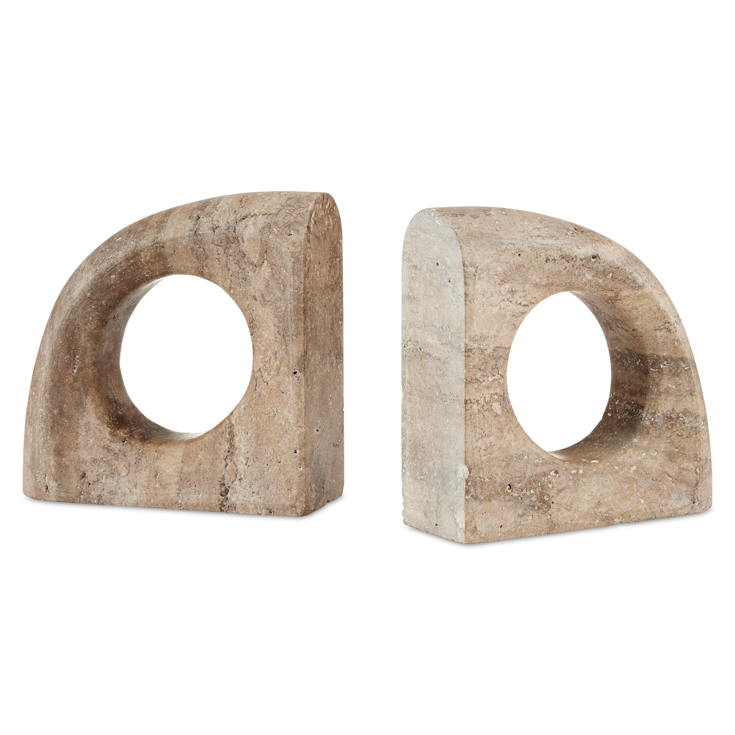 The Russo Travertine Object Set of 2 by Currey & Company | Luxury  | Willow & Albert Home