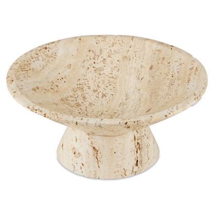 The Lubo Travertine Small Bowl by Currey & Company | Luxury  | Willow & Albert Home
