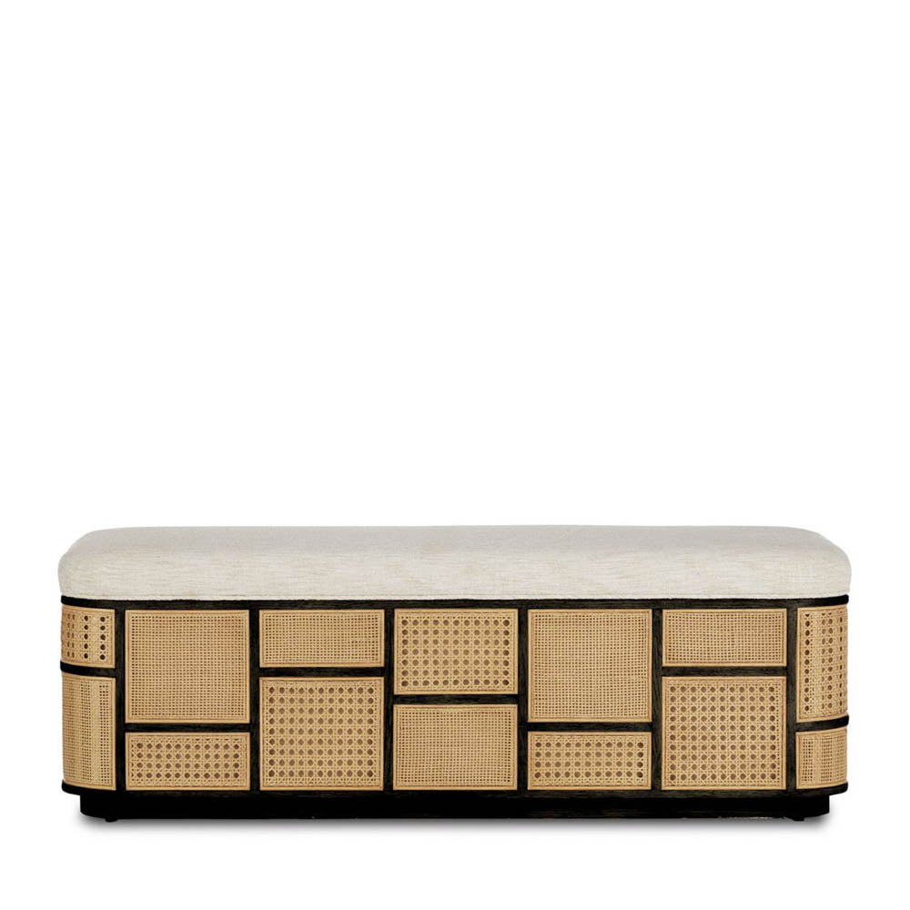 The Anisa Storage Bench by Currey & Company | Luxury Ottomans & Benches | Willow & Albert Home
