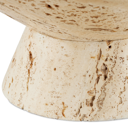 The Lubo Travertine Small Bowl by Currey & Company | Luxury  | Willow & Albert Home