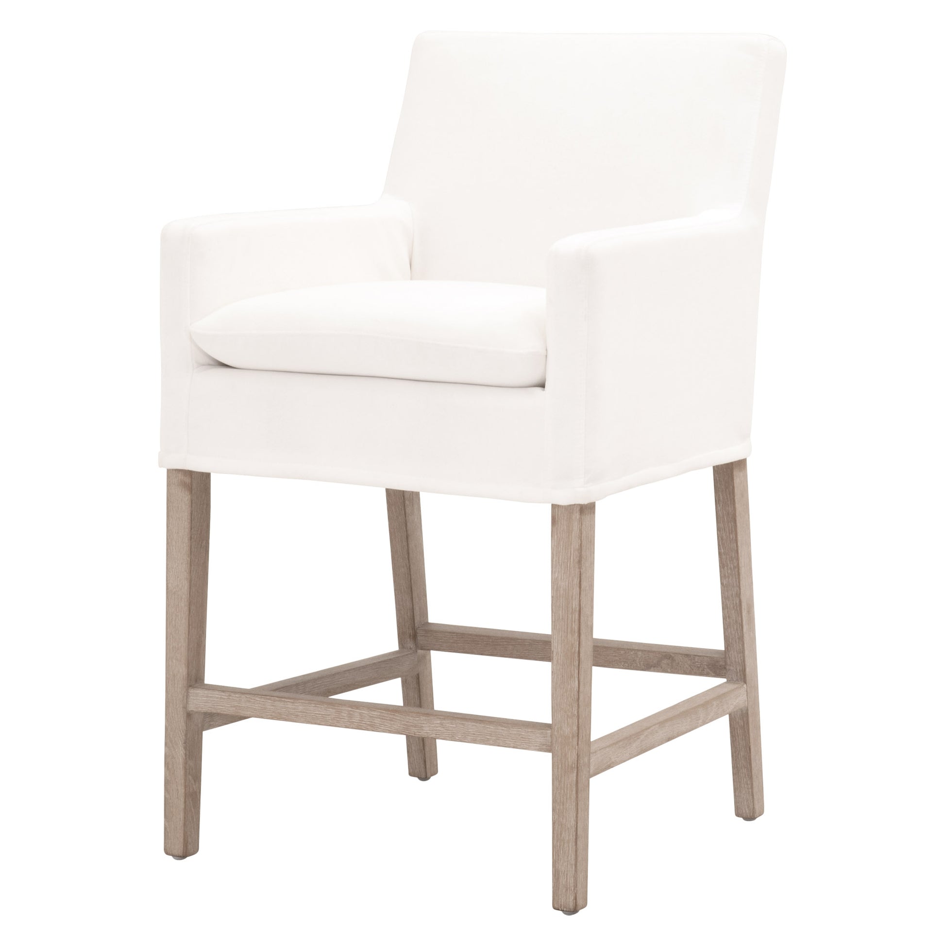 The Drake Slipcover Counter Stool by Essentials For Living | Luxury Bar & Counter Stools | Willow & Albert Home
