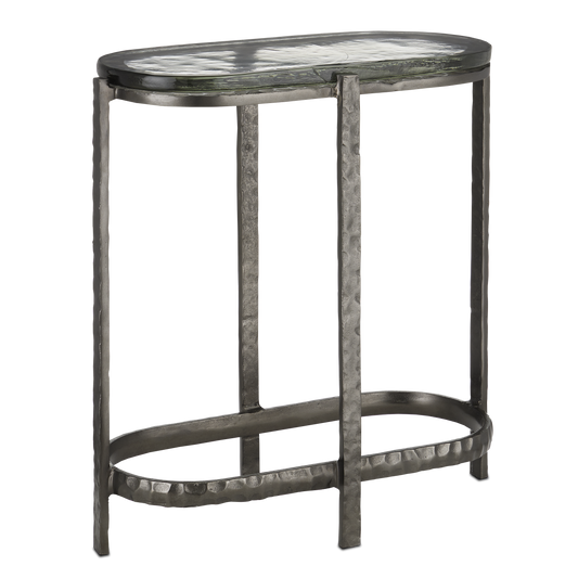 The Acea Graphite Side Table by Currey & Company | Luxury Accent Tables | Willow & Albert Home