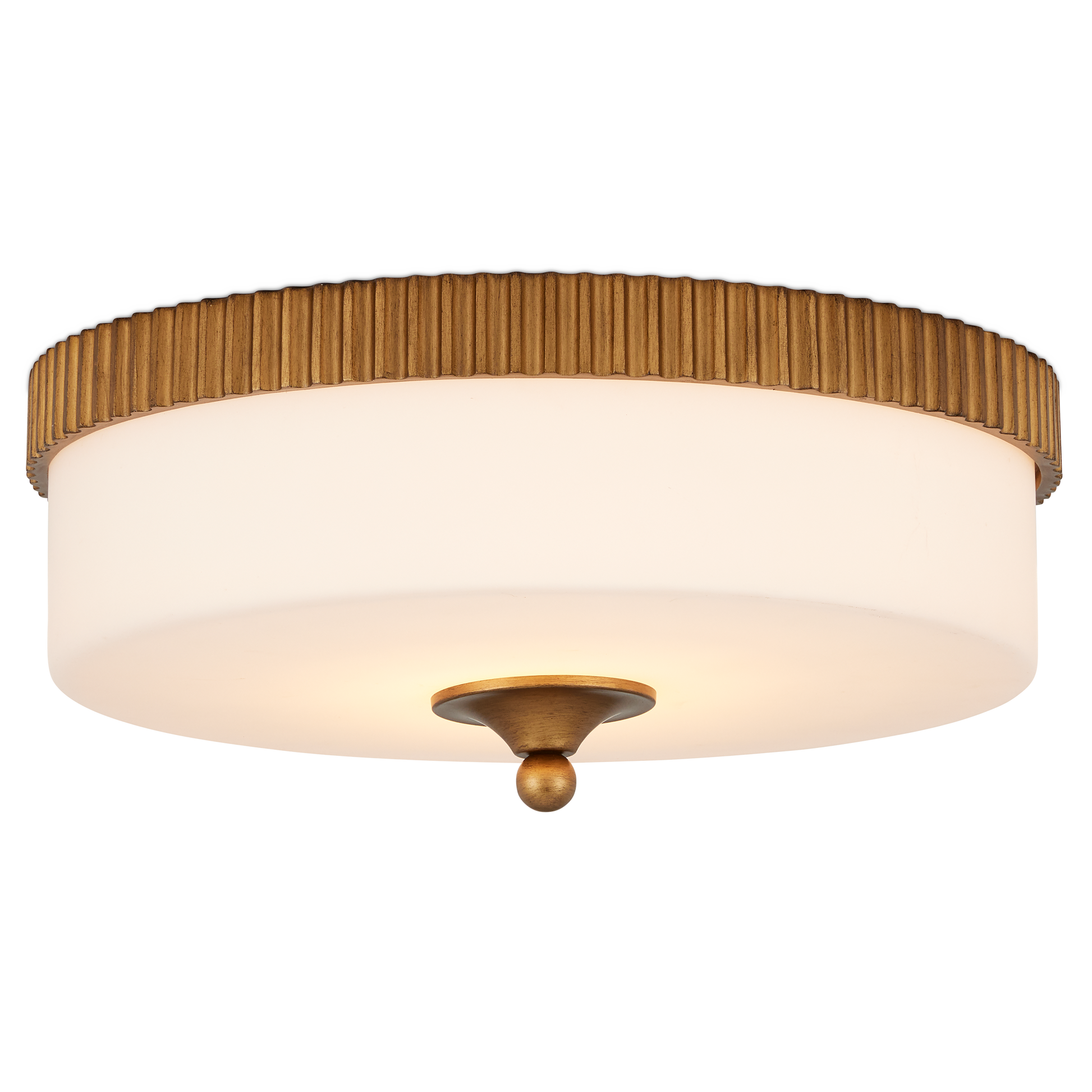 The Bryce Gold Flush Mount by Currey & Company | Luxury Flush Mounts | Willow & Albert Home