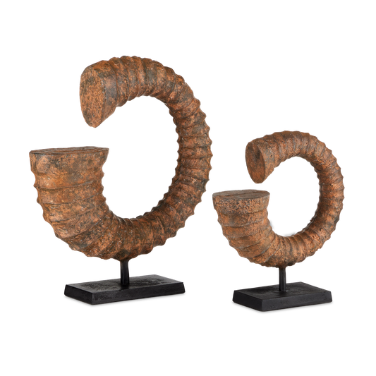 The Faux Horn Set of 2 by Currey & Company | Luxury Objects & Sculptures | Willow & Albert Home