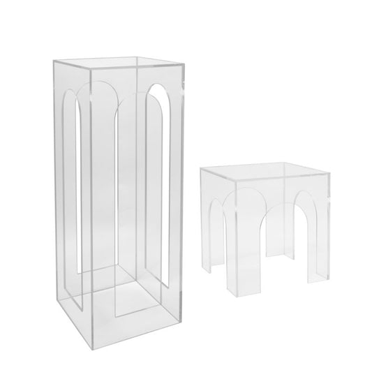 The Framework Lucite Column by Accent Decor | Luxury Plant Stands | Willow & Albert Home
