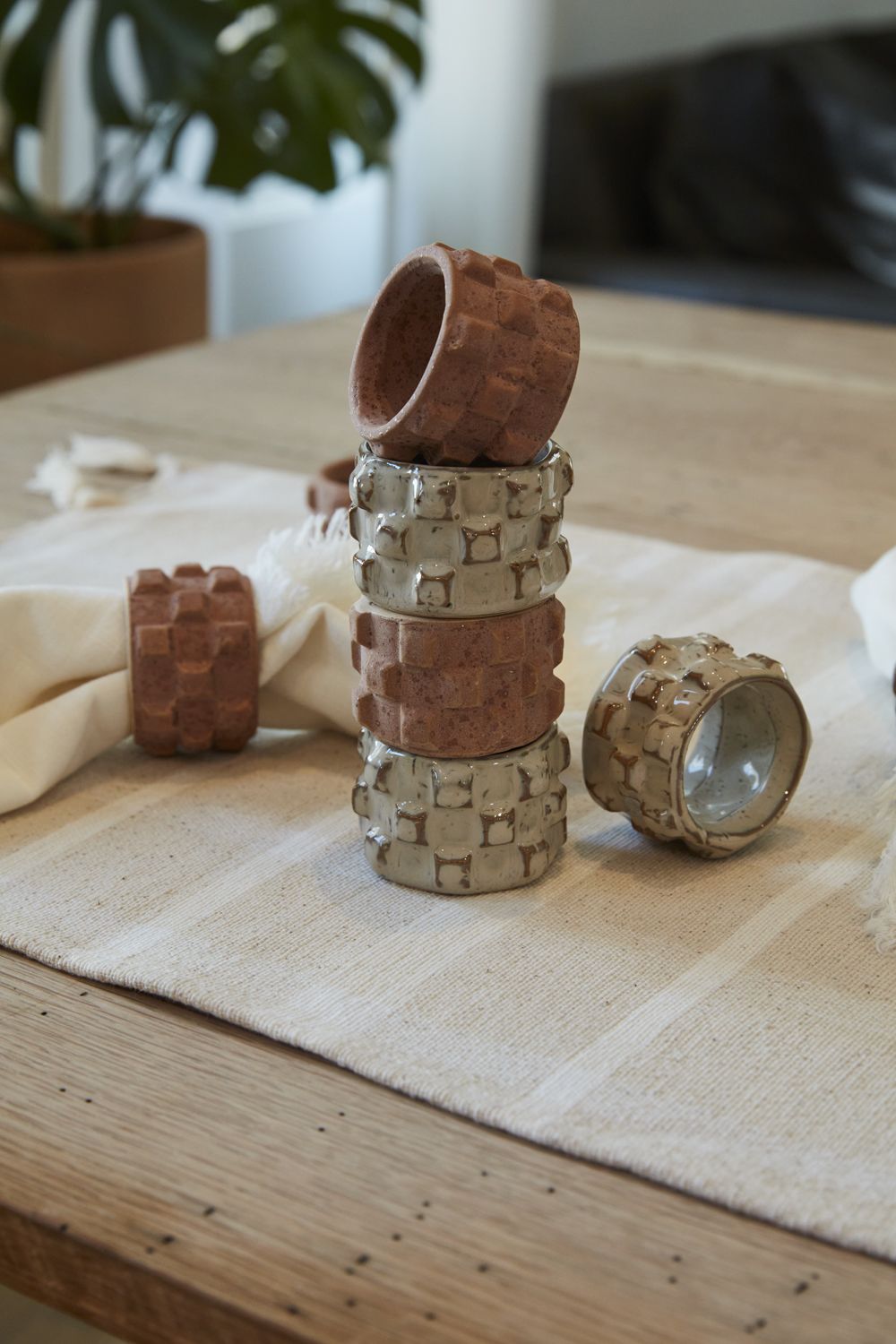 The Tayrona Napkin Rings by Accent Decor | Luxury Dining Accessories | Willow & Albert Home