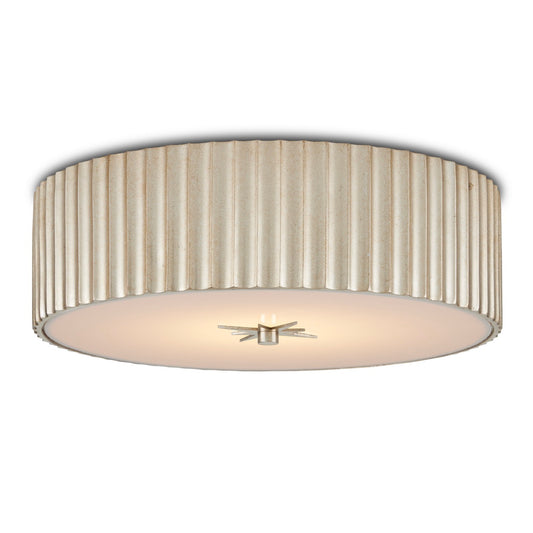 Caravel Silver Flush Mount by Currey & Company | Luxury Flush Mounts | Willow & Albert Home