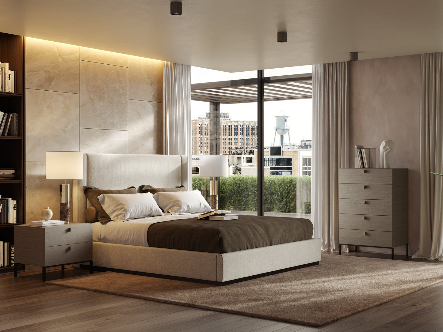 Amber Bedside Table by Laskasas | Luxury Nightstands | Willow & Albert Home