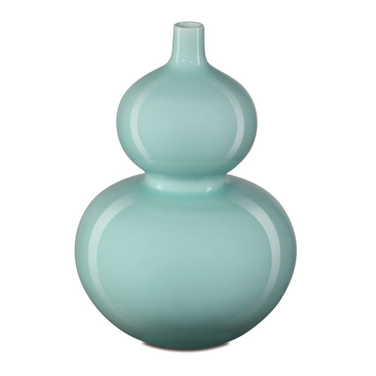 The Celadon Double Gourd Vase by Currey & Company | Luxury Vases, Jars & Bowls | Willow & Albert Home