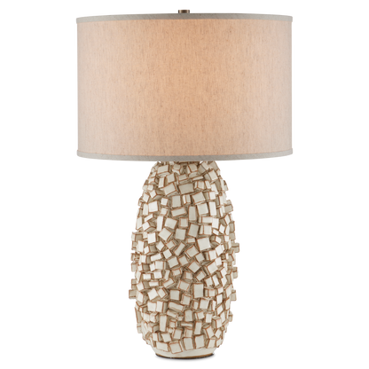 The Sugar Cube Ivory Table Lamp by Currey & Company | Luxury Table Lamps | Willow & Albert Home