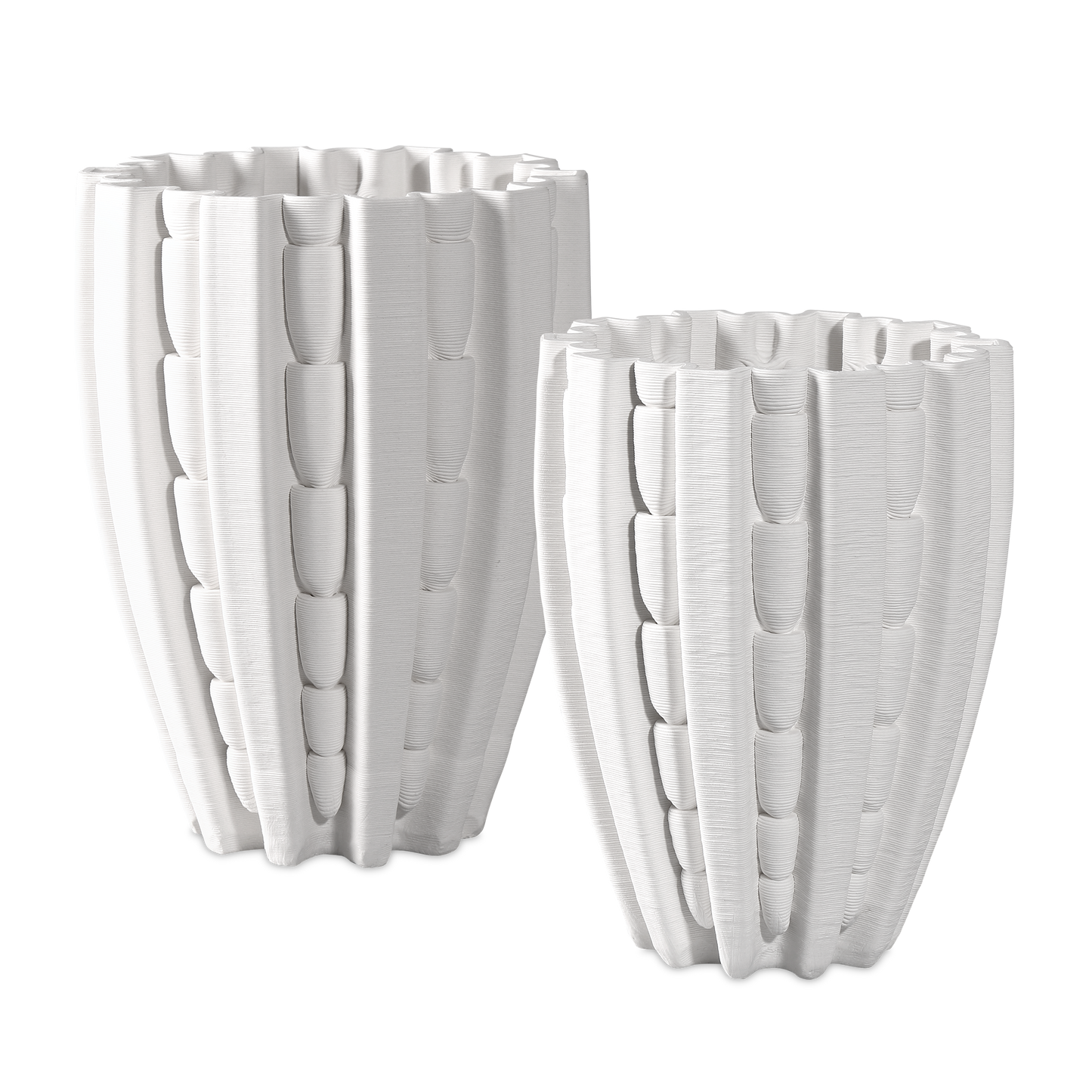 The Fluted Medium Vase by Currey & Company | Luxury  | Willow & Albert Home