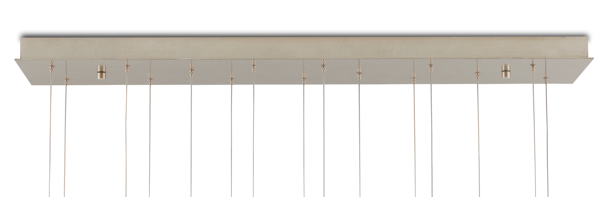 The Parish 15-Light Rectangular Multi-Drop Pendant by Currey & Company | Luxury Chandeliers | Willow & Albert Home