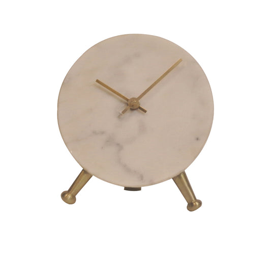 The Marble Table Clock by BIDKhome | Luxury Clocks | Willow & Albert Home