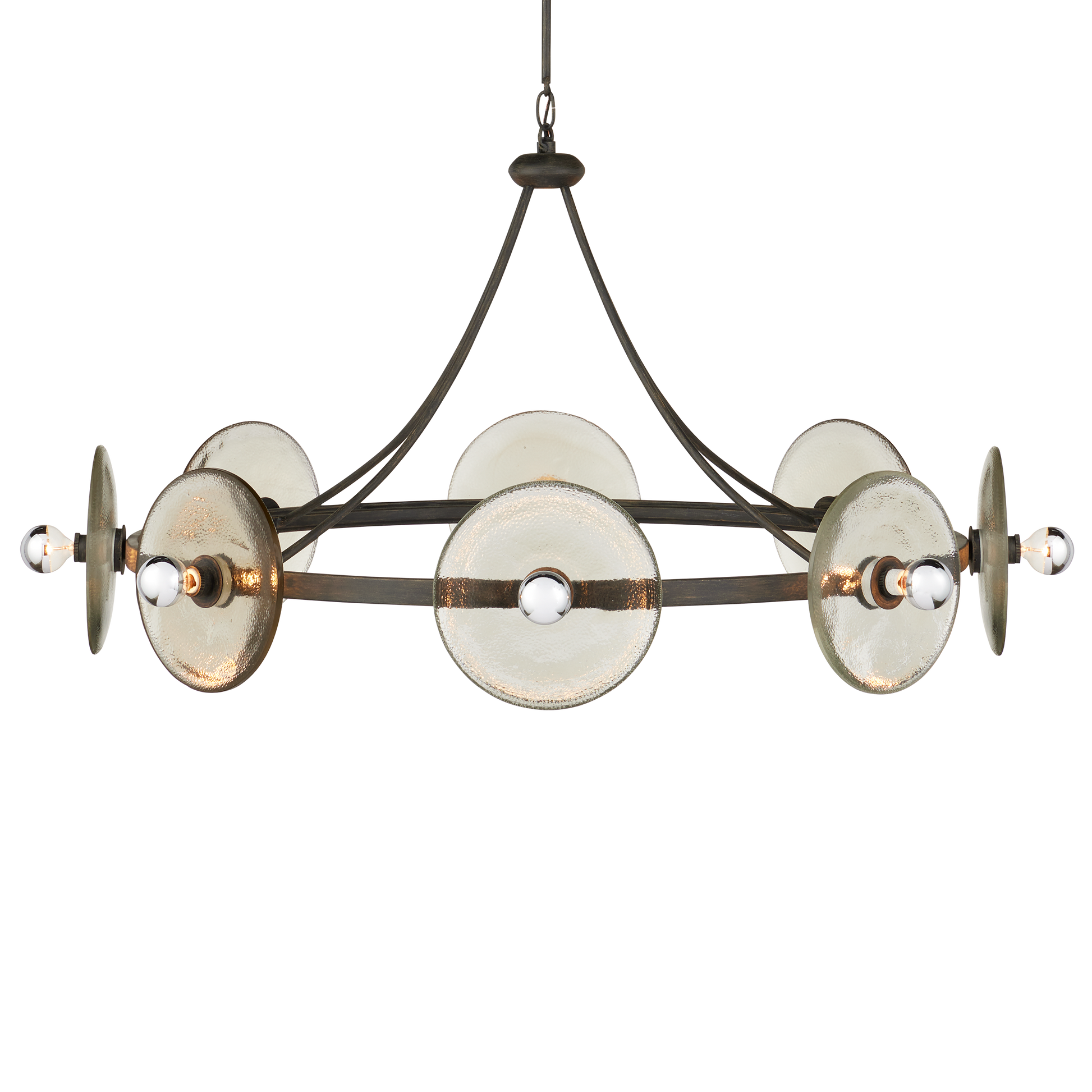 The Circumstellar Disc Chandelier by Currey & Company | Luxury Chandeliers | Willow & Albert Home
