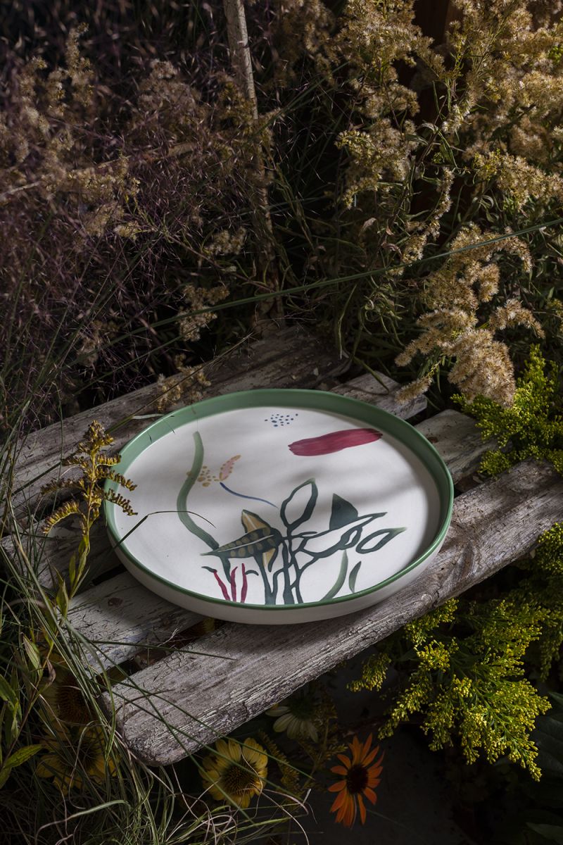 The Wild Meadow Saucer Set of 2 by Accent Decor | Luxury Dining Accessories | Willow & Albert Home