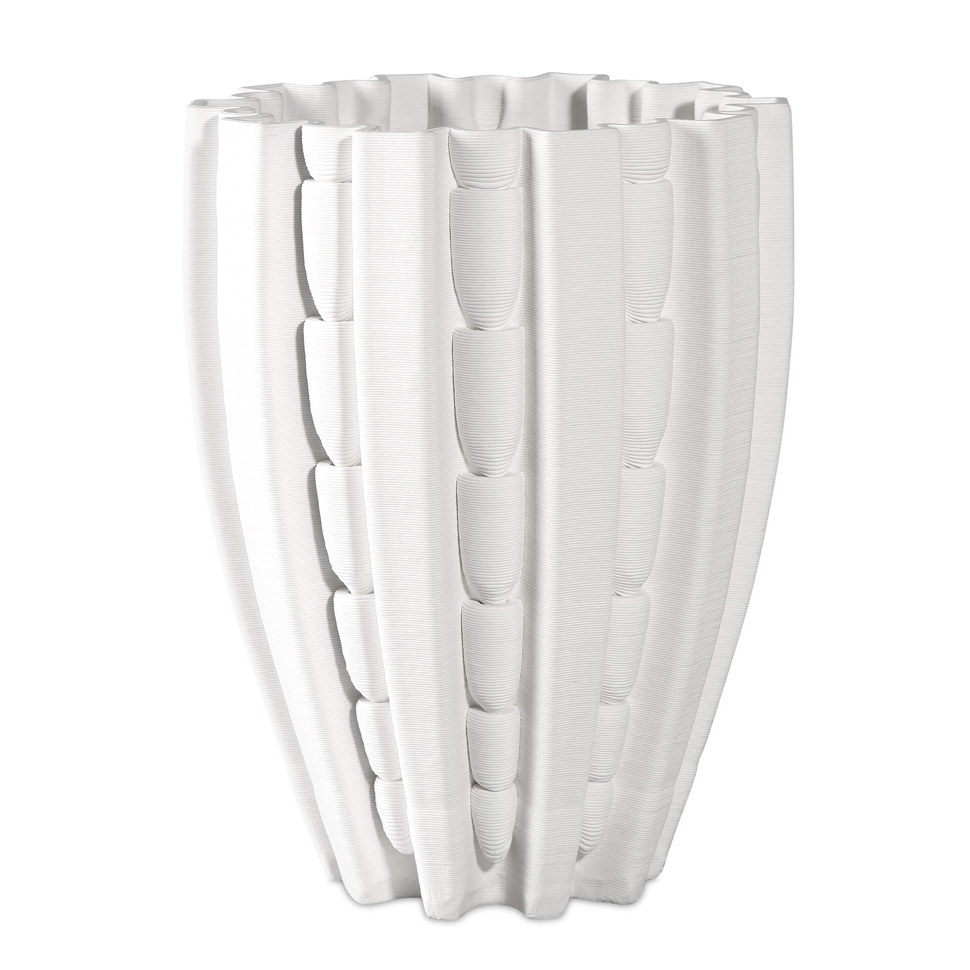 The Fluted Small Vase by Currey & Company | Luxury  | Willow & Albert Home