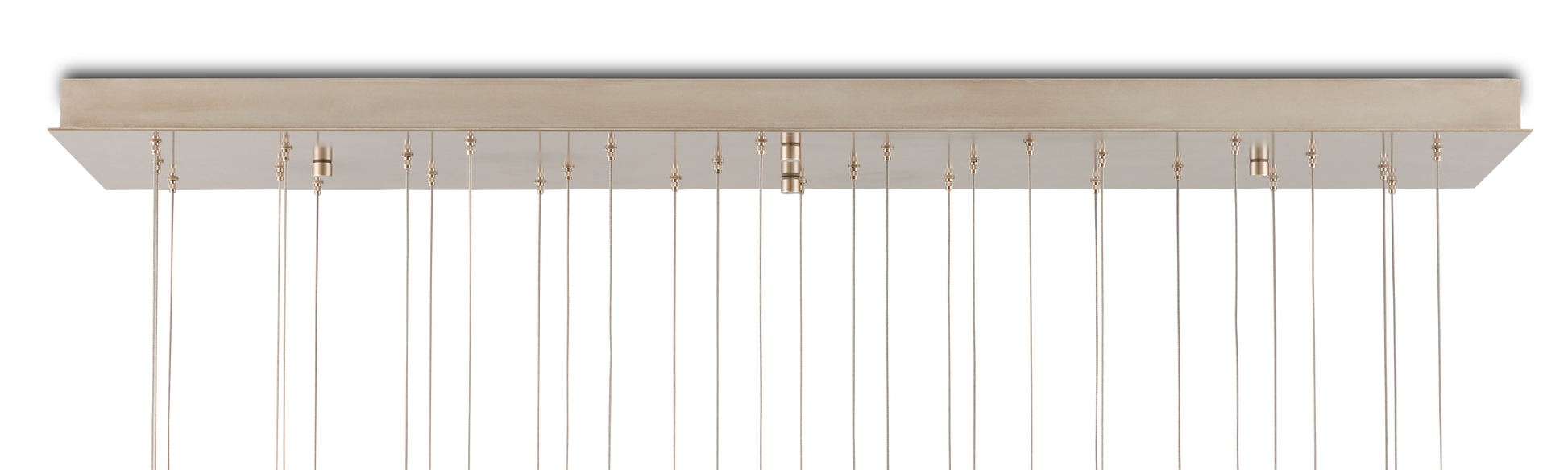 The Virtu 30-Light Rectangular Multi-Drop Pendant by Currey & Company | Luxury Chandeliers | Willow & Albert Home