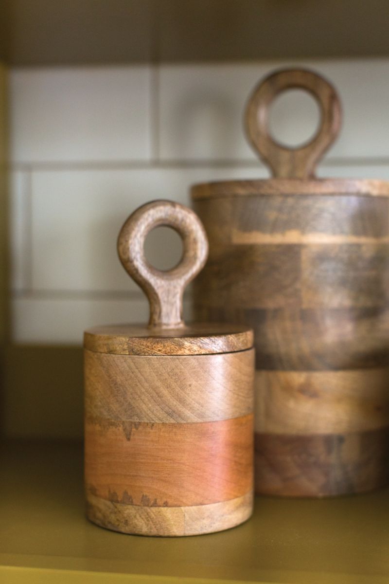 The Mango Wood Canister by Accent Decor | Luxury Kitchen Accessories | Willow & Albert Home