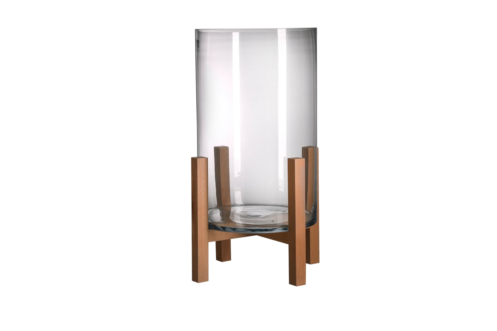 The Glass & Beech Wood Candle Holder by BIDKhome | Luxury Candle Holders | Willow & Albert Home