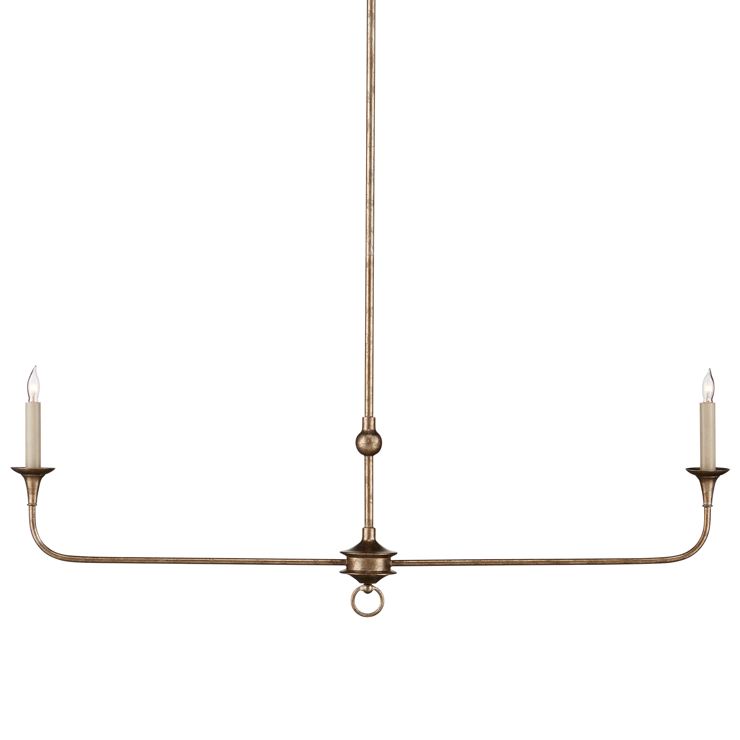 The Nottaway Bronze Linear Chandelier by Currey & Company | Luxury Chandeliers | Willow & Albert Home