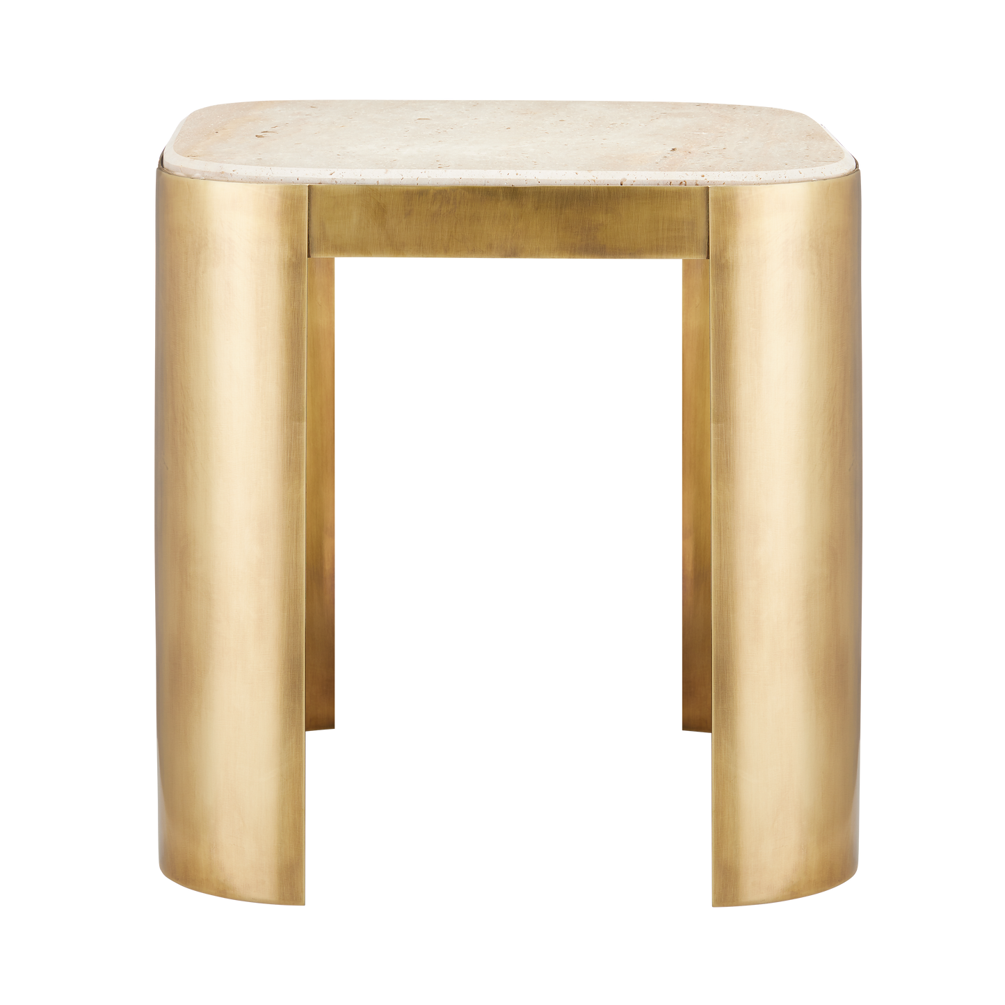 The Sev Travertine Accent Table by Currey & Company | Luxury  | Willow & Albert Home