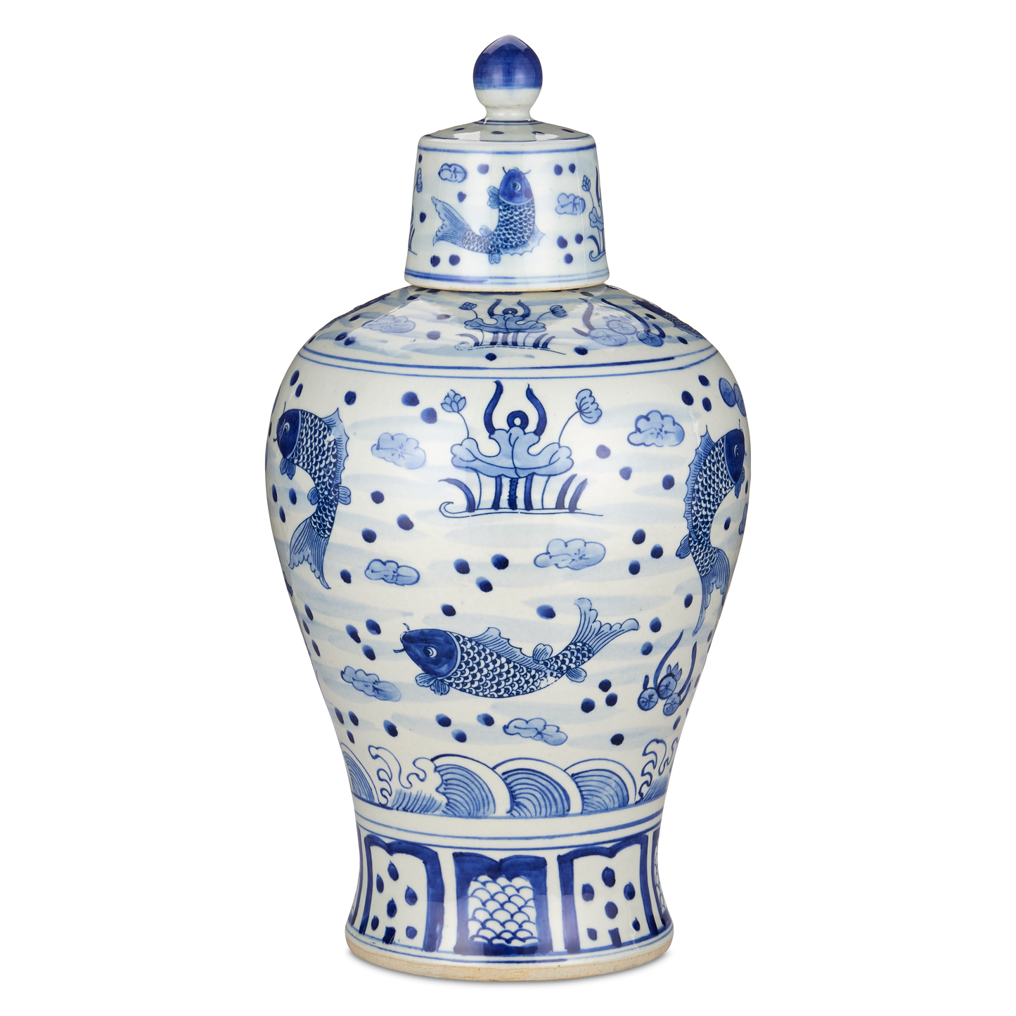The South Sea Blue & White Meiping Medium Jar by Currey & Company | Luxury  | Willow & Albert Home