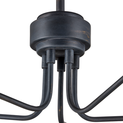The Serpa Black Chandelier by Currey & Company | Luxury Chandeliers | Willow & Albert Home