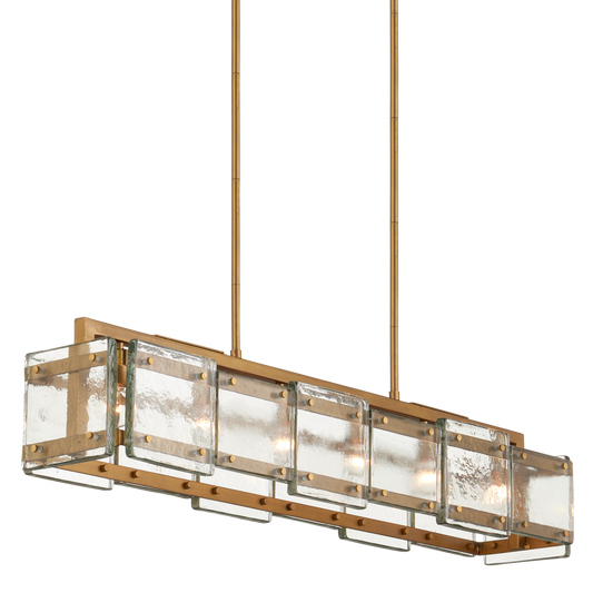 The Countervail Rectangular Chandelier by Currey & Company | Luxury Chandeliers | Willow & Albert Home