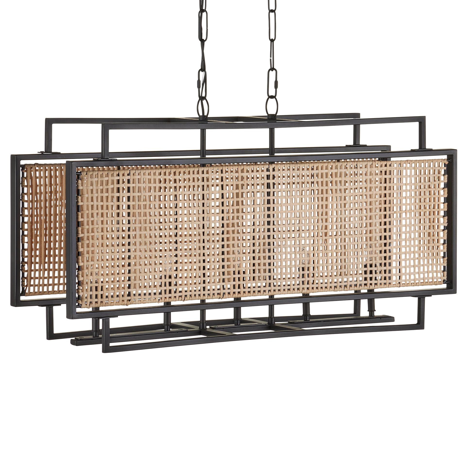 The Boswell Rectangular Chandelier by Currey & Company | Luxury Chandeliers | Willow & Albert Home