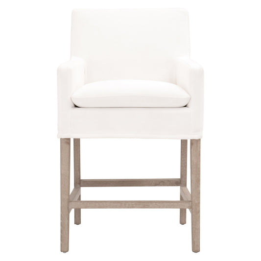 The Drake Slipcover Counter Stool by Essentials For Living | Luxury Bar & Counter Stools | Willow & Albert Home