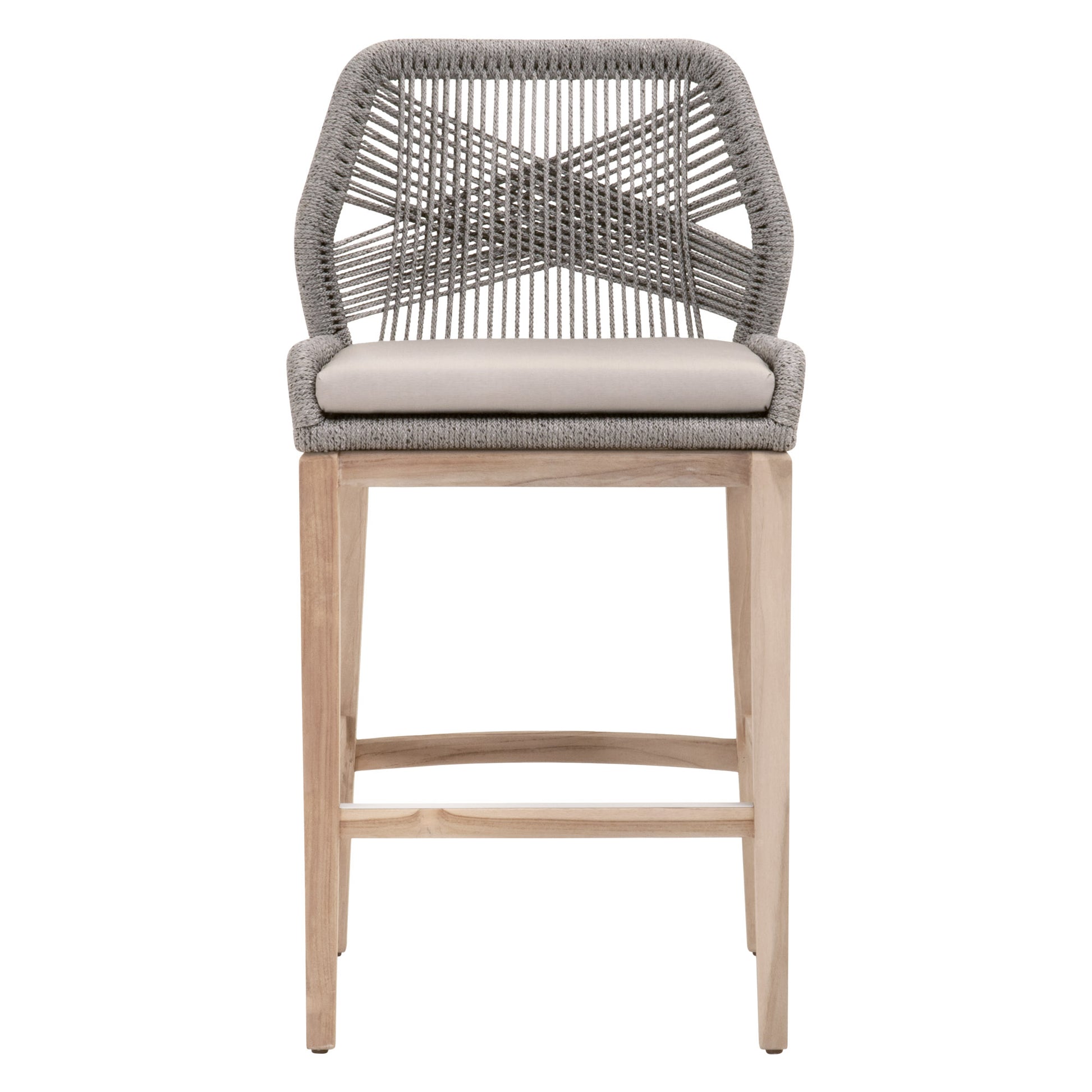 The Loom Outdoor Barstool by Essentials For Living | Luxury Outdoor Ottomans and Stools | Willow & Albert Home
