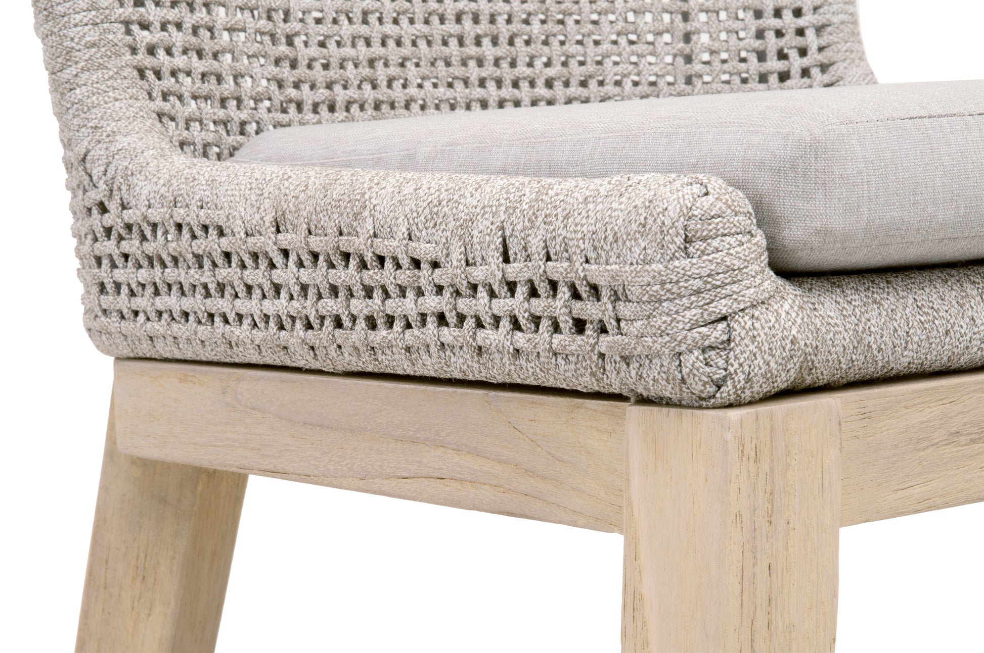 The Mesh Outdoor Counter Stool by Essentials For Living | Luxury Outdoor Ottomans and Stools | Willow & Albert Home