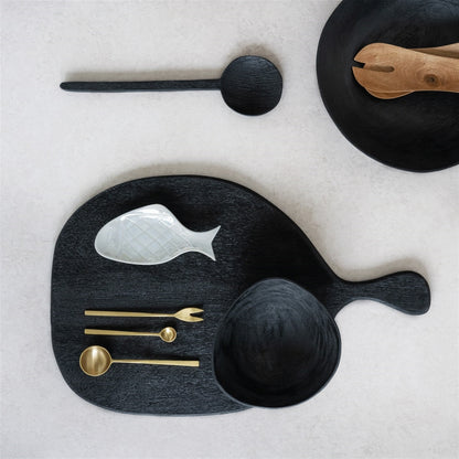 The Smoked Wood Spoon Set of 2 by Urban Nature Culture | Luxury Kitchen Utensils | Willow & Albert Home