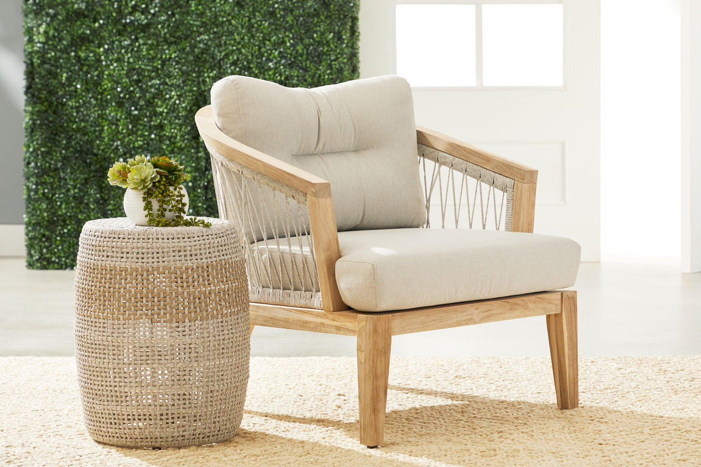 The Web Outdoor Club Chair by Essentials For Living | Luxury Outdoor Dining Chairs | Willow & Albert Home
