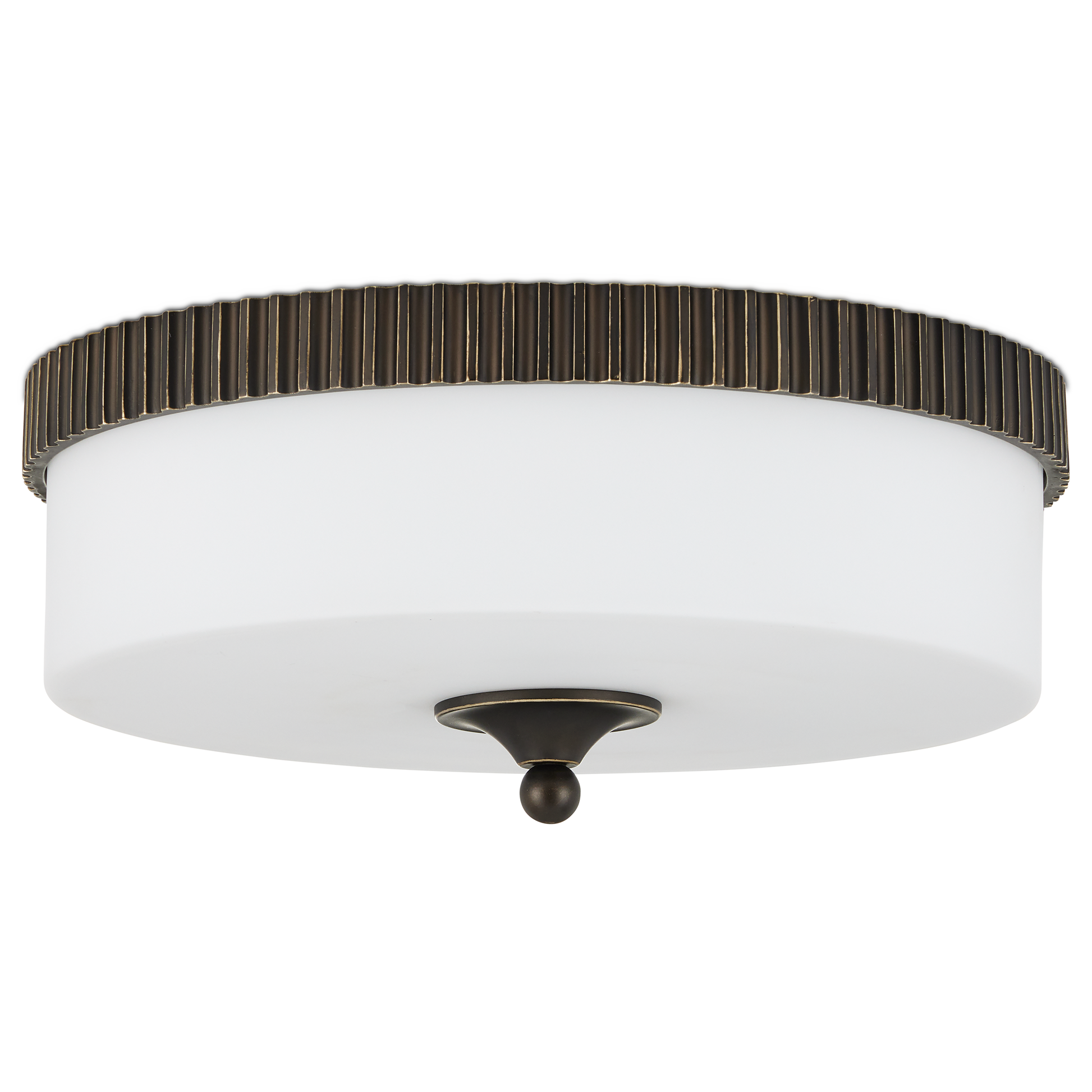 The Bryce Bronze Flush Mount by Currey & Company | Luxury Flush Mounts | Willow & Albert Home