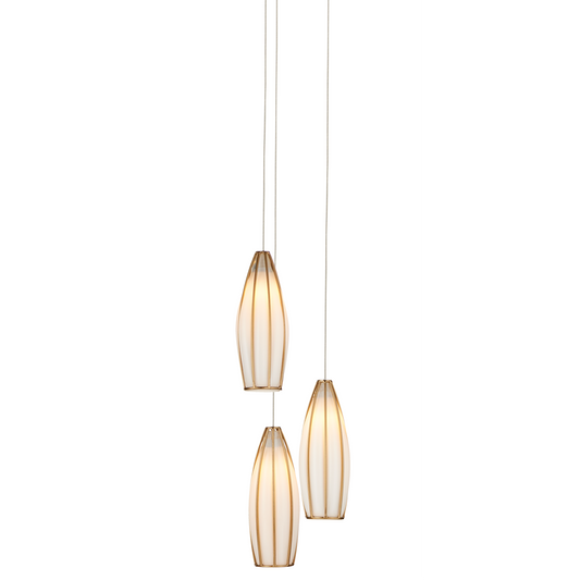 The Parish 3-Light Round Multi-Drop Pendant by Currey & Company | Luxury Chandeliers | Willow & Albert Home