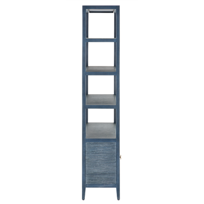 The Santos Vintage Navy Storage Etagere by Currey & Company | Luxury  | Willow & Albert Home
