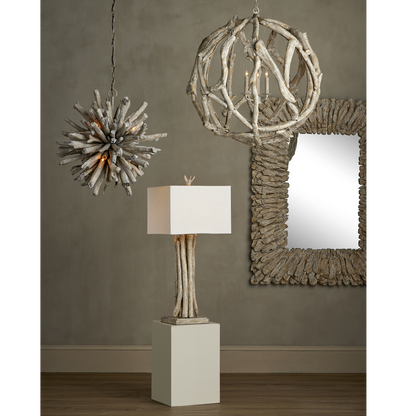 The Driftwood Whitewash Table Lamp by Currey & Company | Luxury Table Lamps | Willow & Albert Home