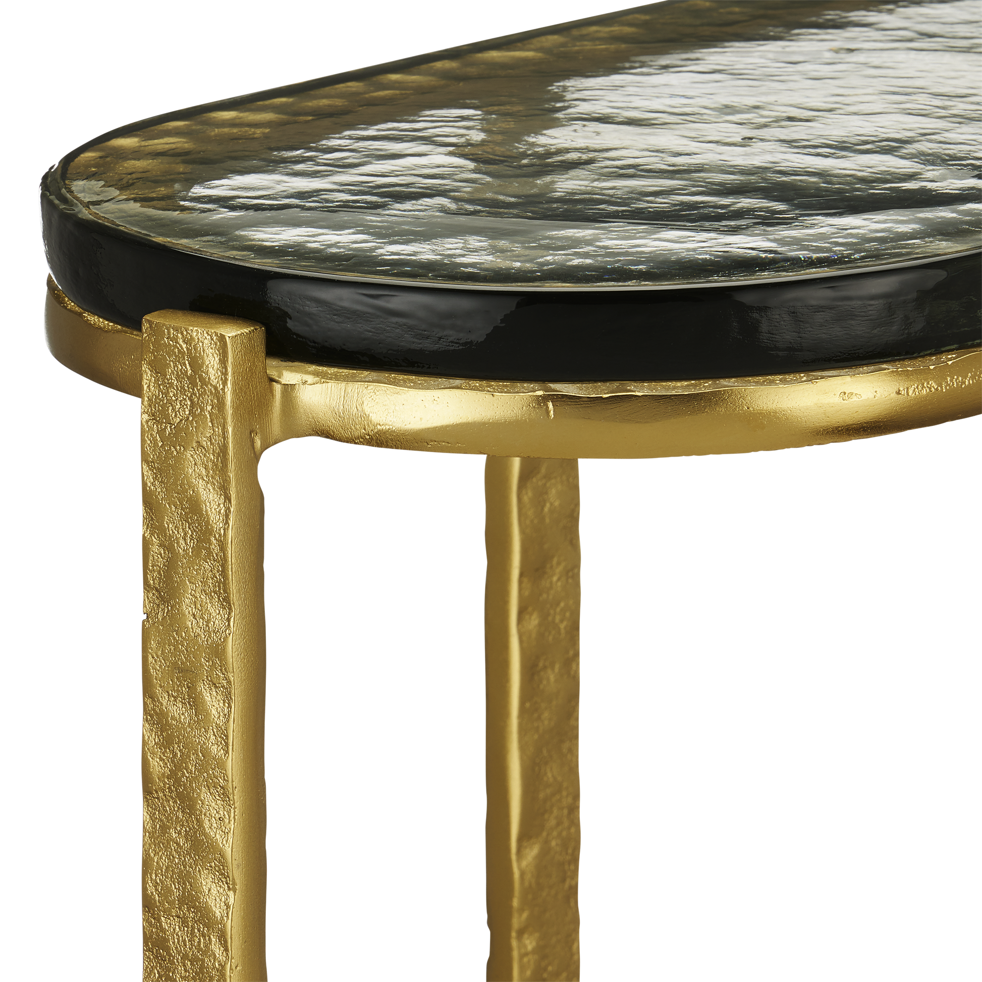 The Acea Gold Side Table by Currey & Company | Luxury Accent Tables | Willow & Albert Home