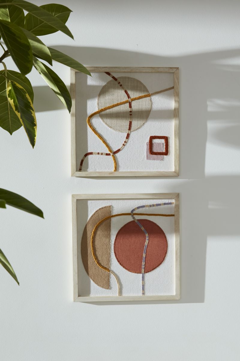 The Latigo Framed Embroidery by Accent Decor | Luxury Decor | Willow & Albert Home