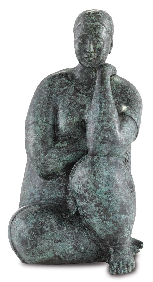 Lady Meditating Bronze by Currey & Company | Luxury Decor | Willow & Albert Home