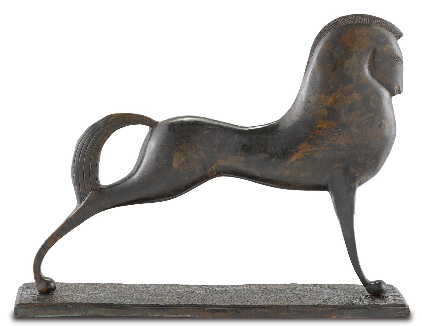 Assyrian Bronze Horse | Currey & Company | Decor | assyrian-horse