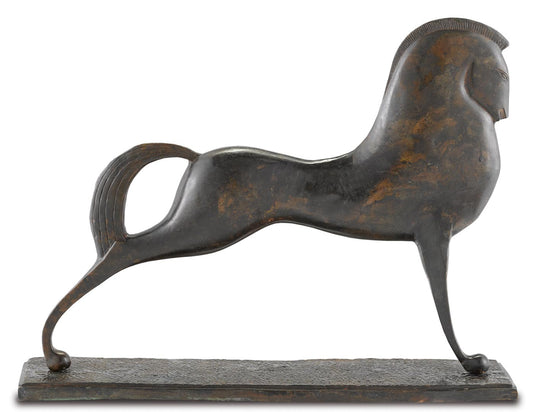 Assyrian Bronze Horse by Currey & Company | Luxury Decor | Willow & Albert Home