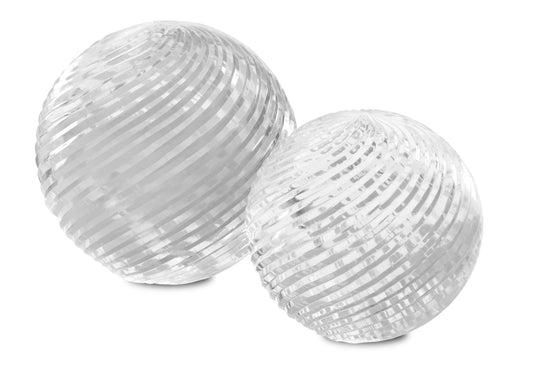 Medici Glass Sphere Set of 2 by Currey & Company | Luxury Decor | Willow & Albert Home