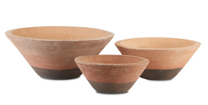 Cottage Beige Bowl Set of 3 | Currey & Company | Decor | cottage-bowl