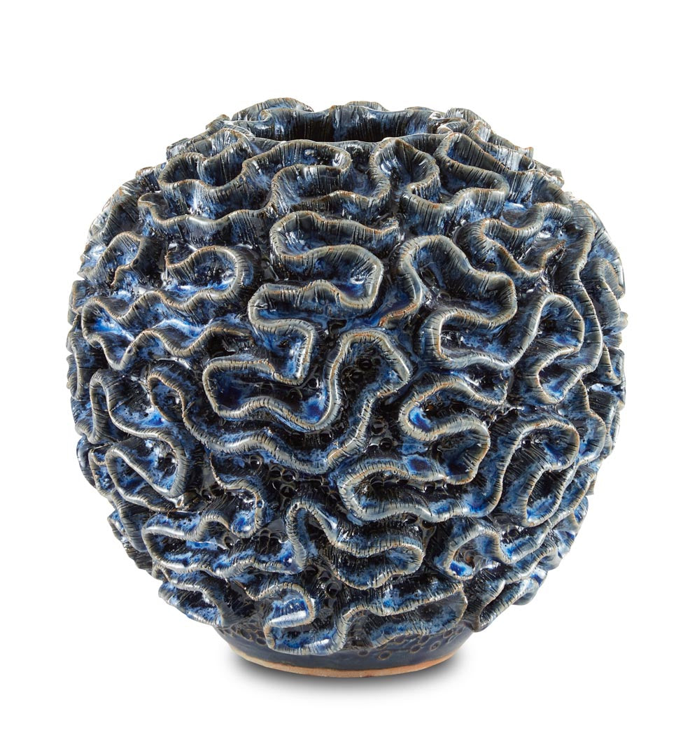 Milos Blue Vase by Currey & Company | Luxury Decor | Willow & Albert Home