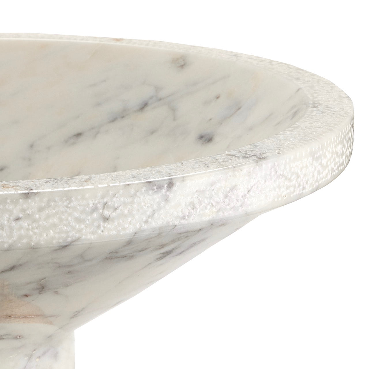 Vincent White Marble Bowl by Currey & Company | Luxury Decor | Willow & Albert Home